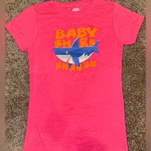 NWT Baby Shark Girls Hot Pink Miami T-shirt
